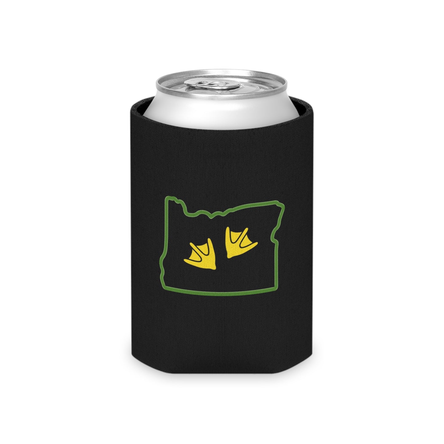 Duck Foot Print Can Cooler, Unique Beverage Holder, Oregon Tailgate Accessory, Outdoor Party Favor, Gift for Beer Lovers