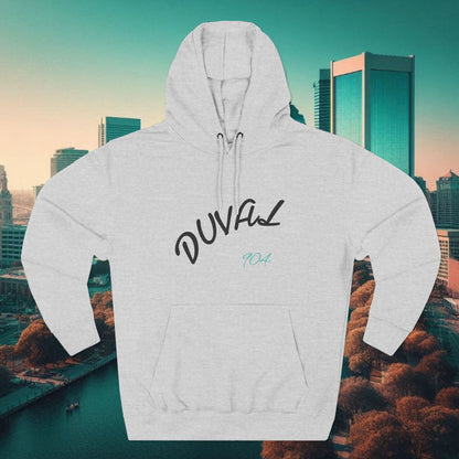Duval Script Hoodie — Jacksonville City Name Pullover, 904 Area Code, Perfect for Gameday or a Concert