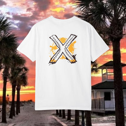 Number 2 Graphic T-Shirt — Bold Retro Patch Front & X Back Tee