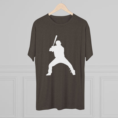 Baseball Batter Tee — Silhouette Front with Number 5 Back