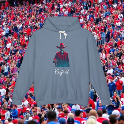 Oxford Lightweight Hoodie, Unisex Casual Wear, Perfect for Game Days, Gift for Sports Fans, Western Style Sweatshirt
