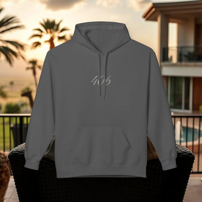 Montana Love Hoodie, MT Design, Cozy Stylish Unisex Fleece, 406 Front Back Print, Gift for Outdoorsy, Mountain Lover, Christmas, Birthday