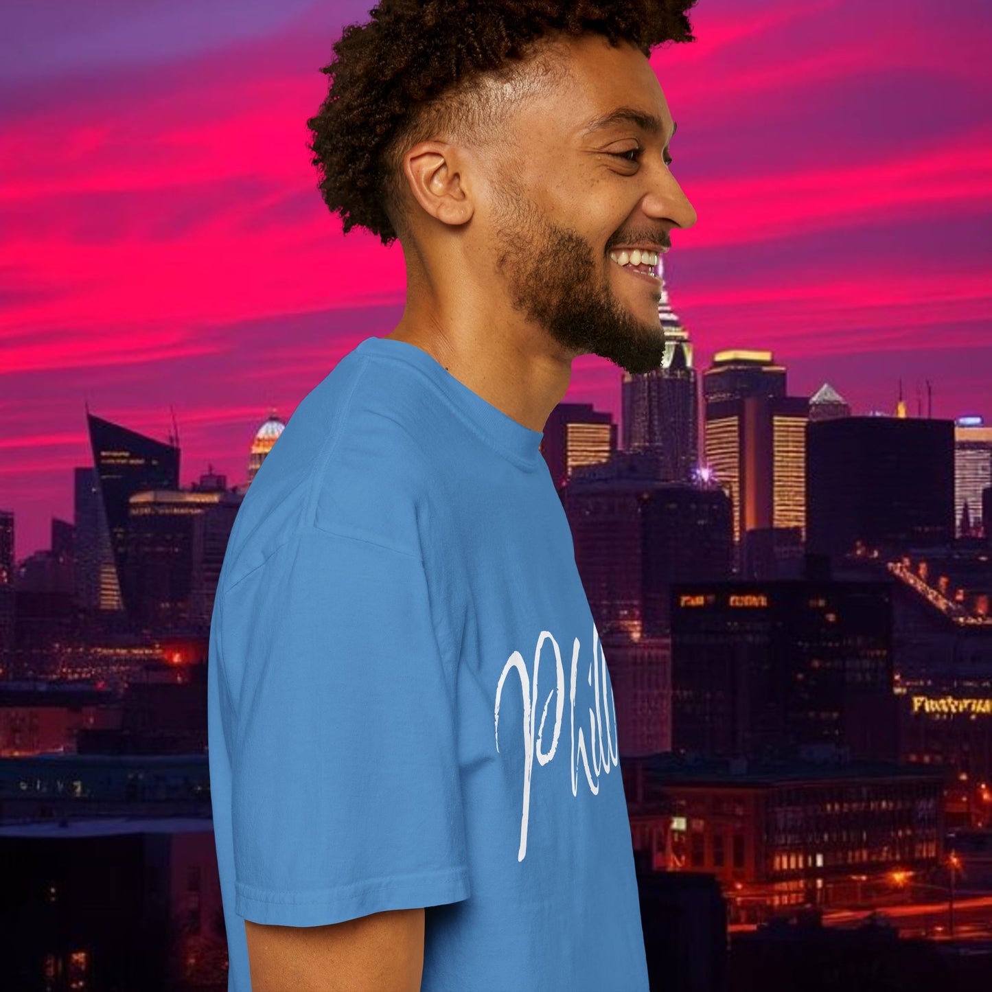 Philly Script T-Shirt — Handwritten City Pride Tee, Ultra Soft and Comfortable T-Shirt for any gameday.