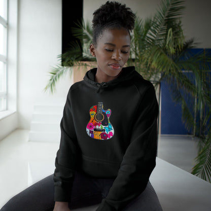 Vibrant Guitar Art Hoodie, Unisex Supply Hoodie, Music Lover Gift, Festival Fashion, Unique Hoodie, Perfect for Concerts, Stylish Gift Idea