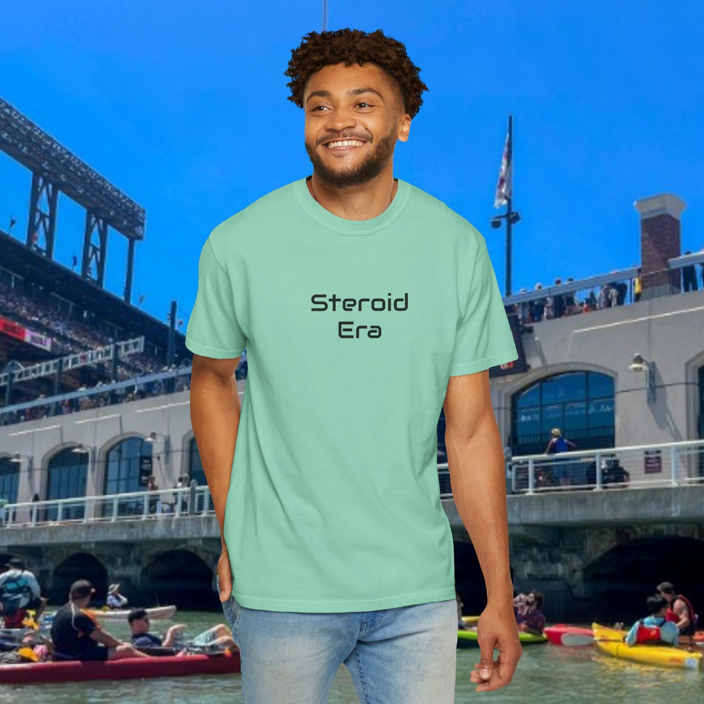 Vintage Baseball Unisex Garment-Dyed T-shirt, 90's Steroid Era Tee Shirt, Athletic Sports Tee, Retro Baseball Shirt, Sports Fan Gift,