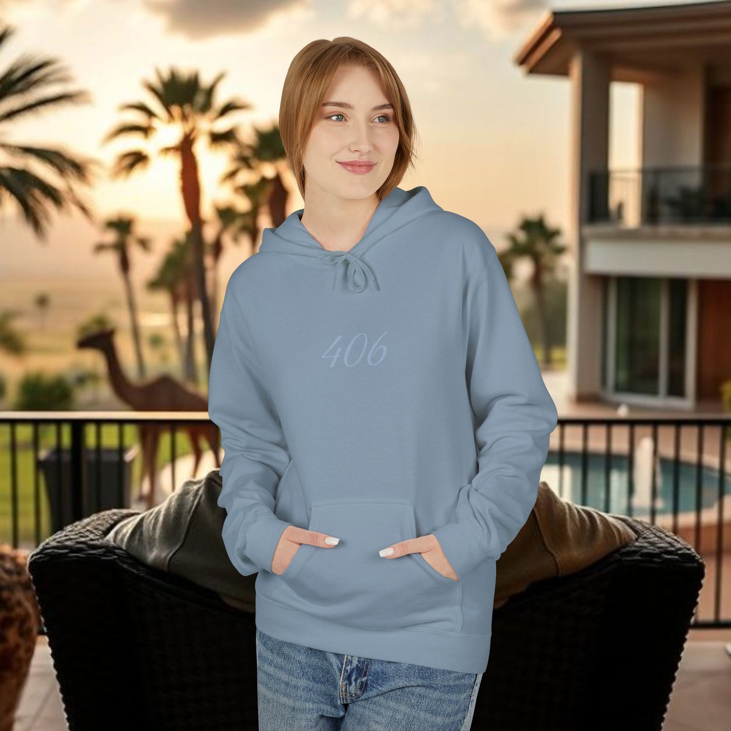 Montana Love Hoodie, MT Design, Cozy Stylish Unisex Fleece, 406 Front Back Print, Gift for Outdoorsy, Mountain Lover, Christmas, Birthday