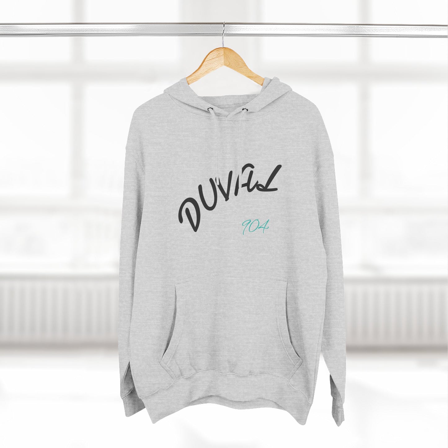 Duval Script Hoodie — Jacksonville City Name Pullover, 904 Area Code, Perfect for Gameday or a Concert