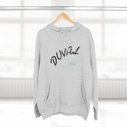 Duval Script Hoodie — Jacksonville City Name Pullover, 904 Area Code, Perfect for Gameday or a Concert
