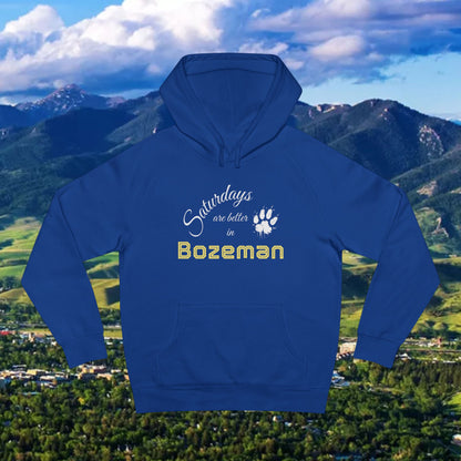 Bozeman Saturdays Unisex Hoodie, Cozy Sweatshirt, Fall Fashion, Casual Wear, Perfect Gift for Him/Her, Outdoor Adventures