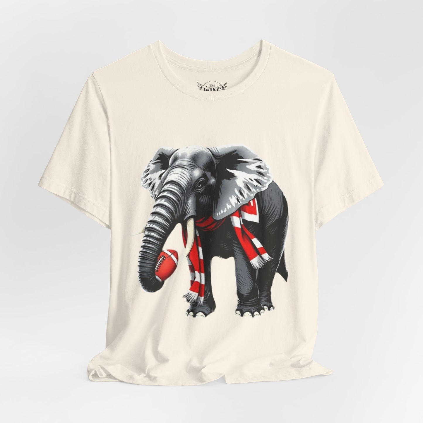 Elephant Graphic Tee — Cute Elephant Wearing Scarf T-Shirt