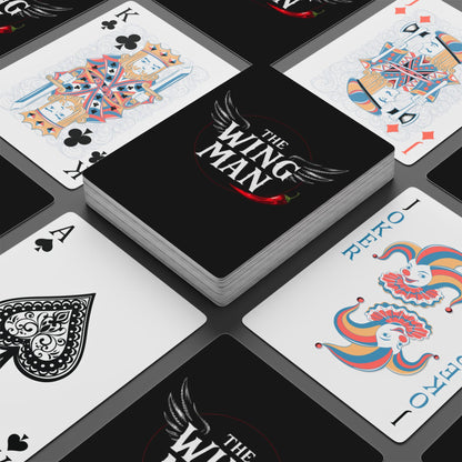 The Wing Man Poker Playing Card Set for Game Night, Casino Decor, Gift for Gamblers, Poker Lovers, Unique Card Collection