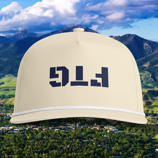 Sunwashed Rope Cap - Retro Knit Snapback Hat