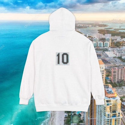 Teal Retro Garment-Dyed Hoodie with 10 Design, Stylish Hoodie, Casual Wear, Unique Gift, Trendy Apparel