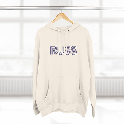 Russ Fleece Hoodie with RUSS Design, Perfect for Relaxation, Gifts, and Casual Outings, Urban Fashion, Rapper Hoodie