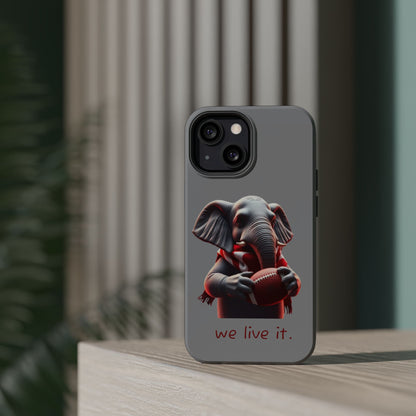 Elephant Football Case - Impact-Resistant Phone Cover, Unique Gift for Sports Lovers, Animal Case for Kids, Fun Accessories, Durable