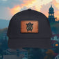 Wild Boar Leather Patch Baseball Cap — Mid Profile