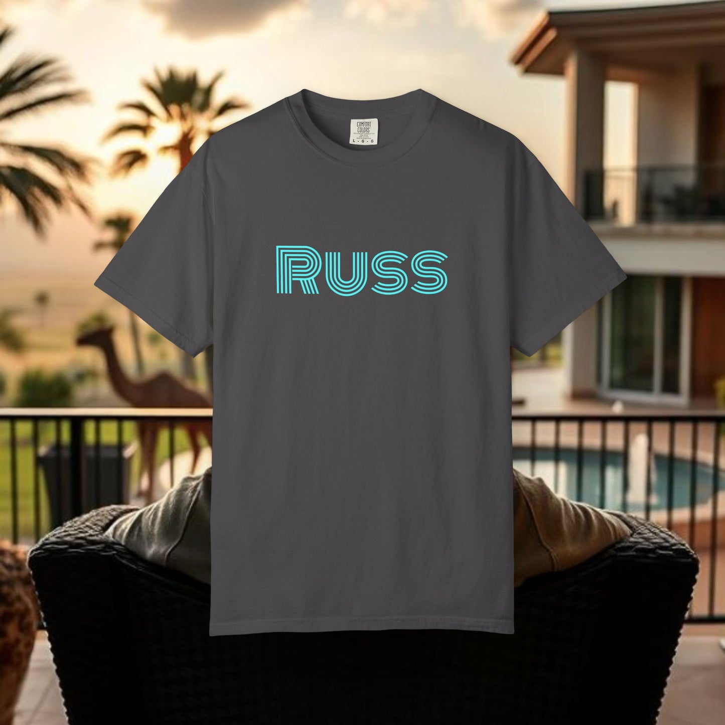 Russ Unisex T-Shirt with Retro Design, Hip-Hop Shirt, Casual Wear, Unique Style, Russ Apparel