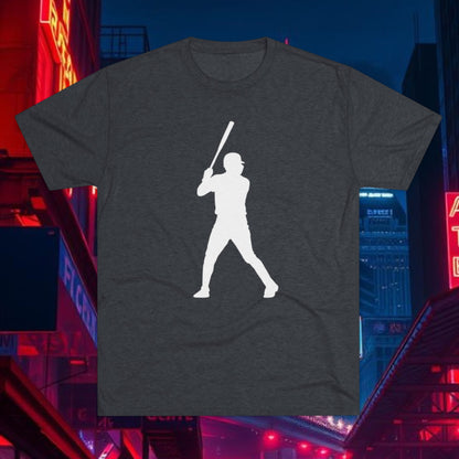 Baseball Stars Silhouette Tee - #13 on the Back, Baseball Legends, Soft Style Tri-Blend T-Shirt Perfect for Gameday