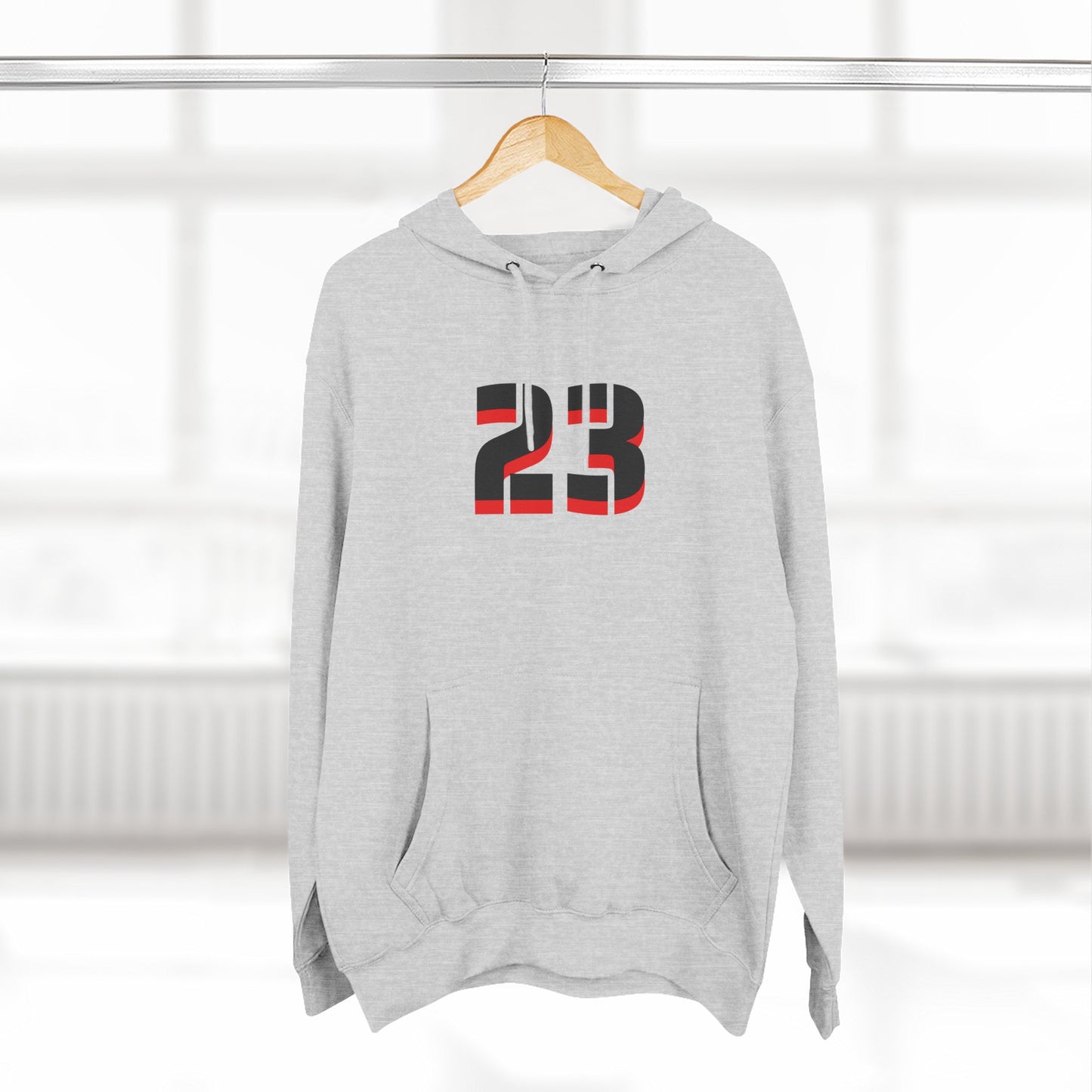 23 Fleece Hoodie, Stylish Sportswear for Game Day, Unisex Sweatshirt, Athletic Fashion, Cozy Hoodie, Perfect for Fans