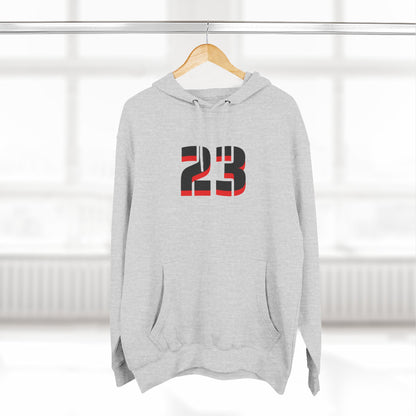 23 Fleece Hoodie, Stylish Sportswear for Game Day, Unisex Sweatshirt, Athletic Fashion, Cozy Hoodie, Perfect for Fans