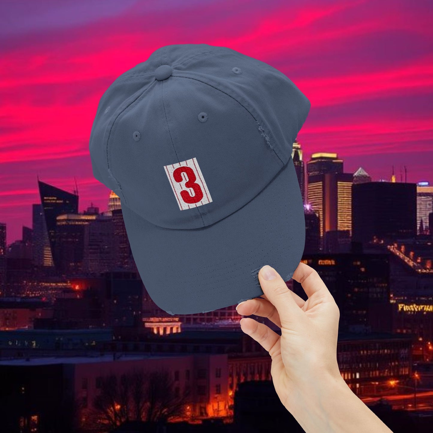 Baseball Stars #3 Distressed Baseball Cap, Vintage Style Hat, Casual Everyday Wear, Gift for Baseball Fans, Stylish Hat