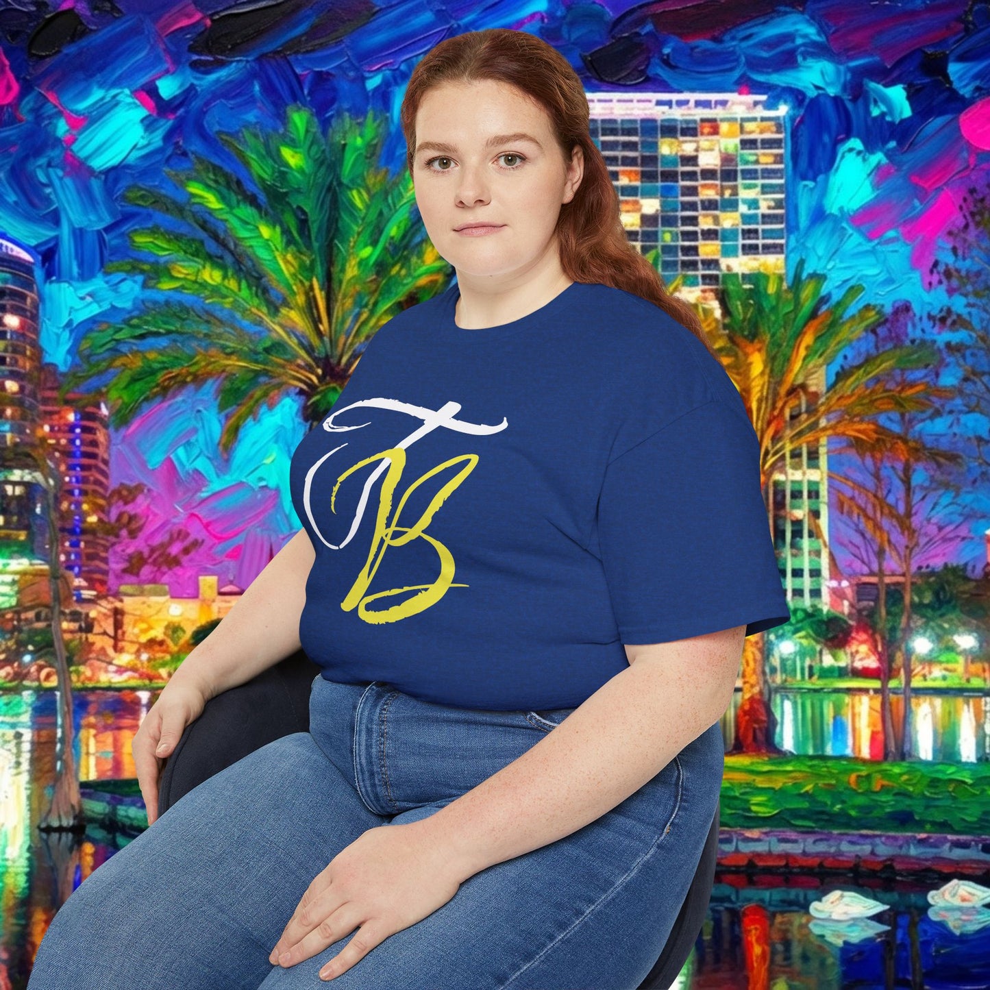 TB Monogram Tee — 813 Tampa Area Short-Sleeve T-Shirt