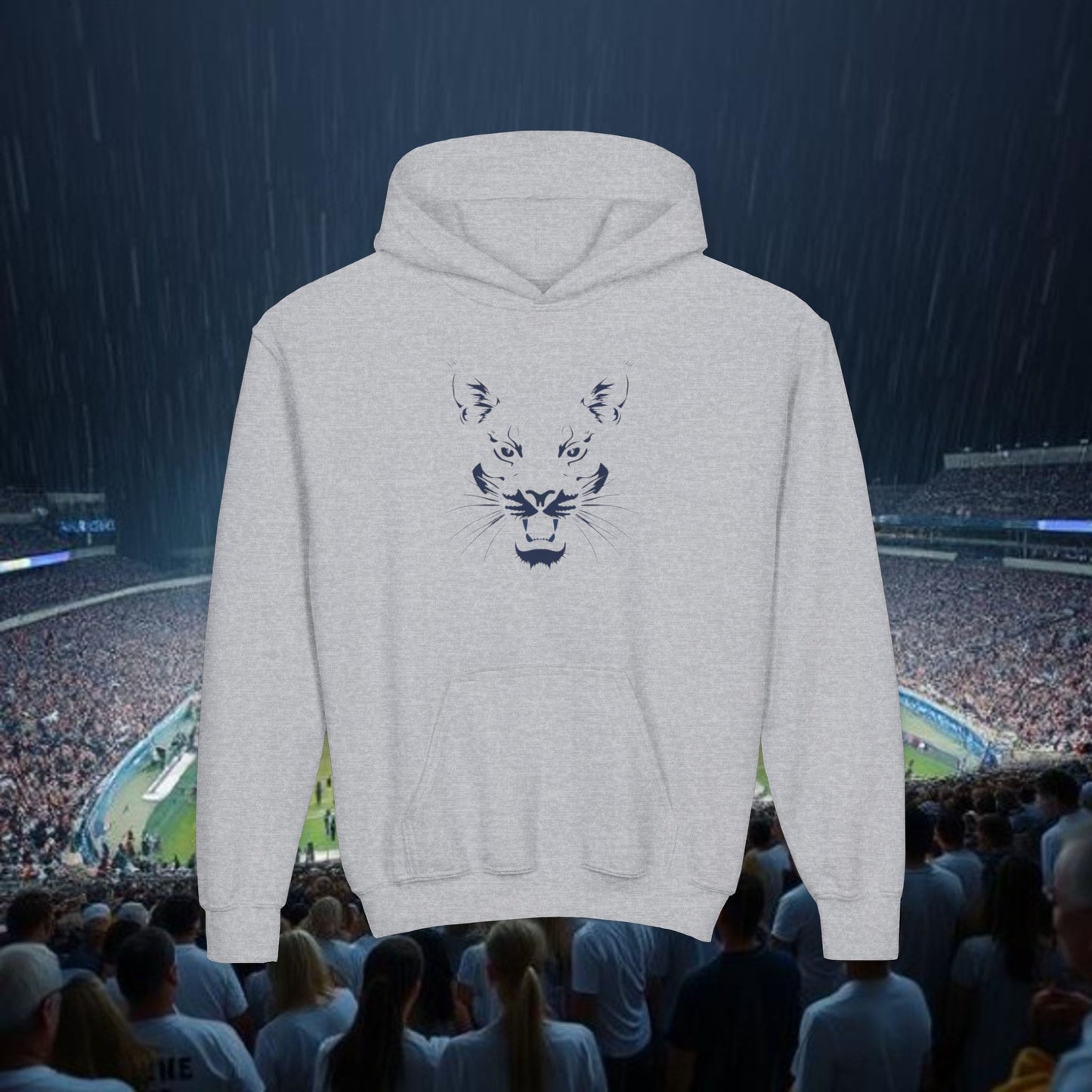 Youth Spirit Hooded Sweatshirt, Trendy Hoodie for Kids, Sportswear, Outdoor Activities, Game Day Apparel