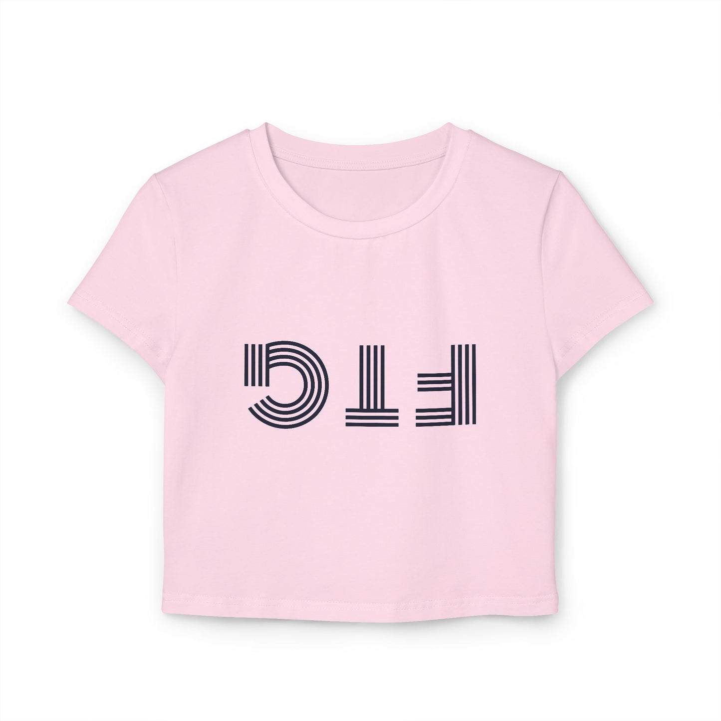 Upside Down FTG Stylish Women's Baby Tee - Trendy Crop Top, Casual Outfits, Birthday Gift, Bobcat Games, Everyday Essentials