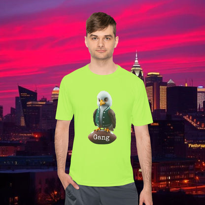 Eagle Unisex Moisture Wicking Tee featuring Playful Eagle Design, Comfortable Activewear, Perfect for Game Day, Gym Sessions