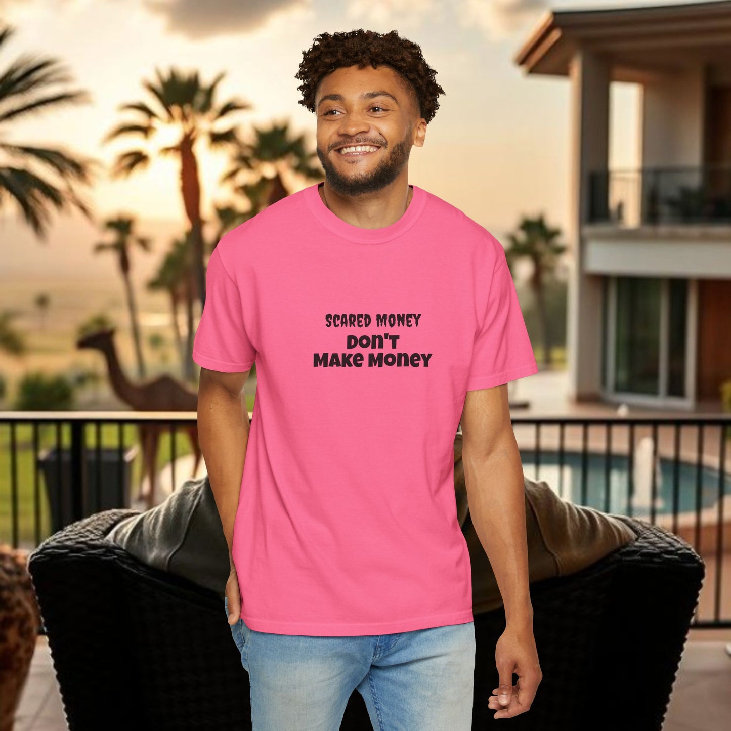 Wing Man Scared "Money Don't Make Money" - Casual Wear, Gifts for Entrepreneurs, Financial Freedom, Trendy Apparel, Affirmation Shirt