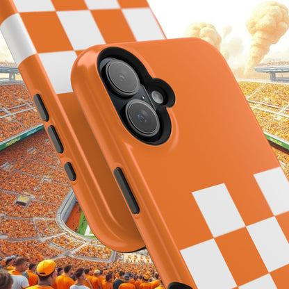 Vibrant Checkerboard Magnetic Tough Cases for Phones, Sports Fans' Accessory, Durable Protection, Tennessee Design, Custom Cases, Gift Ideas