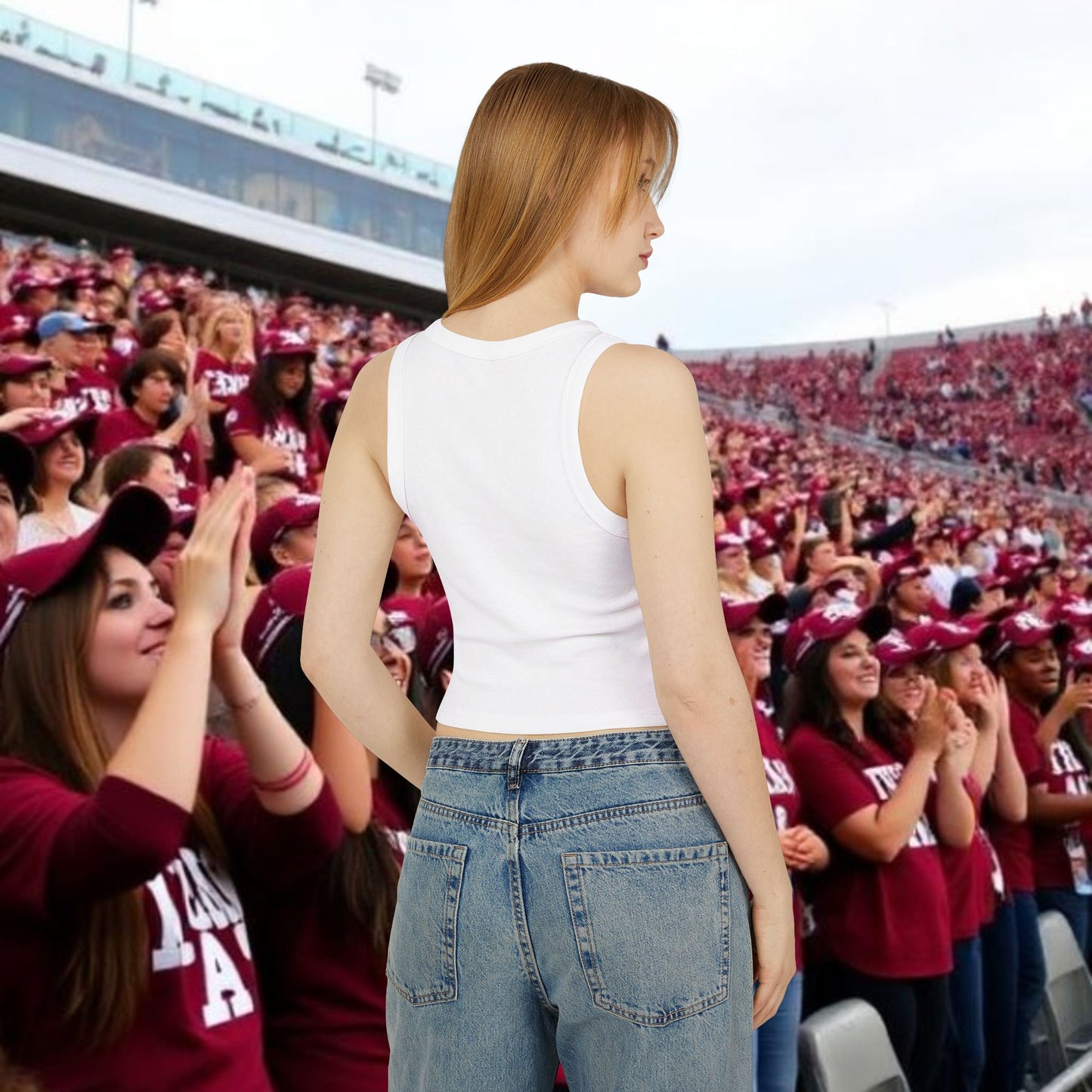 Cheerful Game Day Tank Top, Supportive Athletic Wear, Perfect for Sports Events, Casual Outing, Summer Gatherings, Gameday Fashion