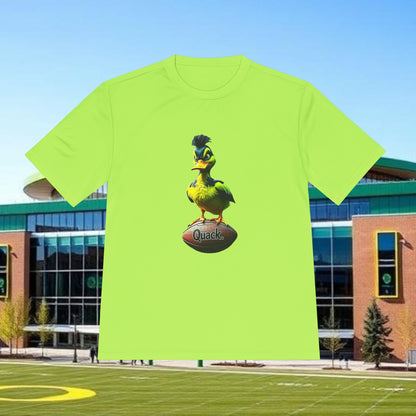 Football Fan Tee, Quack Graphic Shirt, Sportswear for Tailgating, Unisex Moisture-Wicking Sport Top, Perfect Gift for Game Day