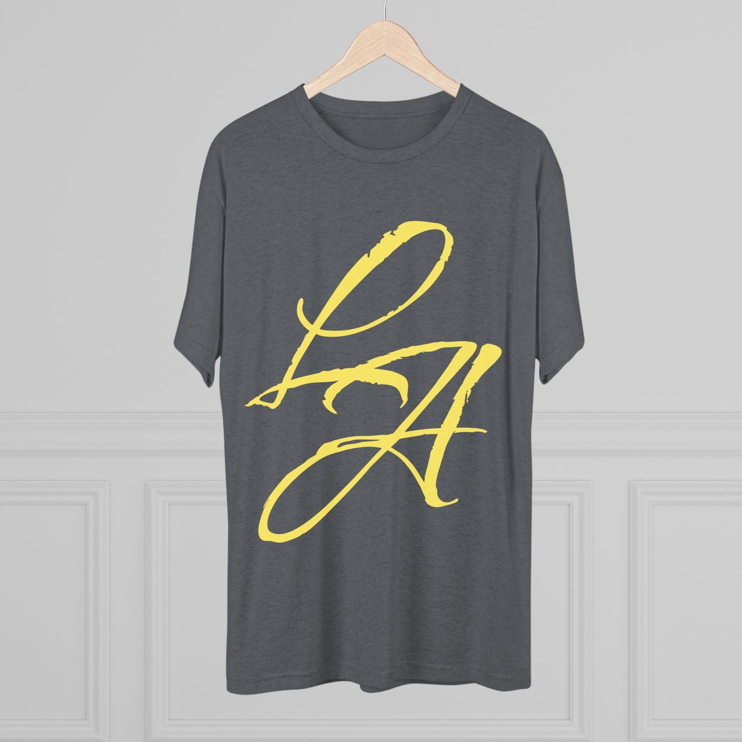 LA Script T‑Shirt — Vintage Los Angeles Graphic Tee, Super Soft Tri-Blend Material