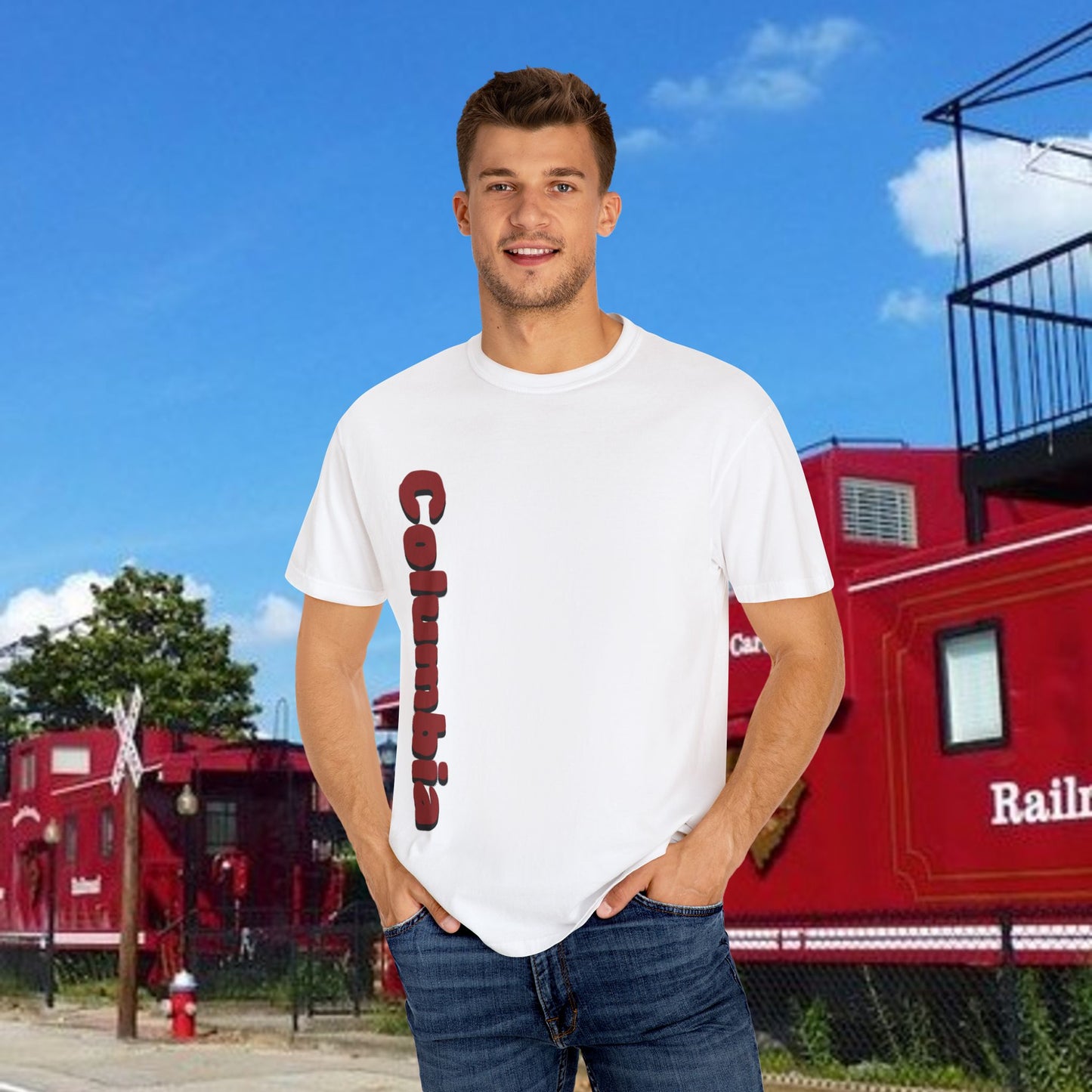 Columbia South Carolina Graphic Tee, Unisex T-Shirt, Trendy Summer Top, Gift for Travelers, Beachwear, Casual Wear