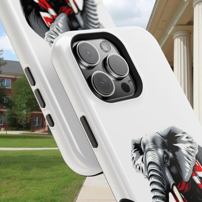 Vibrant Elephant Tough Cases - Unique Phone Case, Wildlife Lover Gift, Sports Team Accessory, Trendy Phone Cover, Fun Animal Design