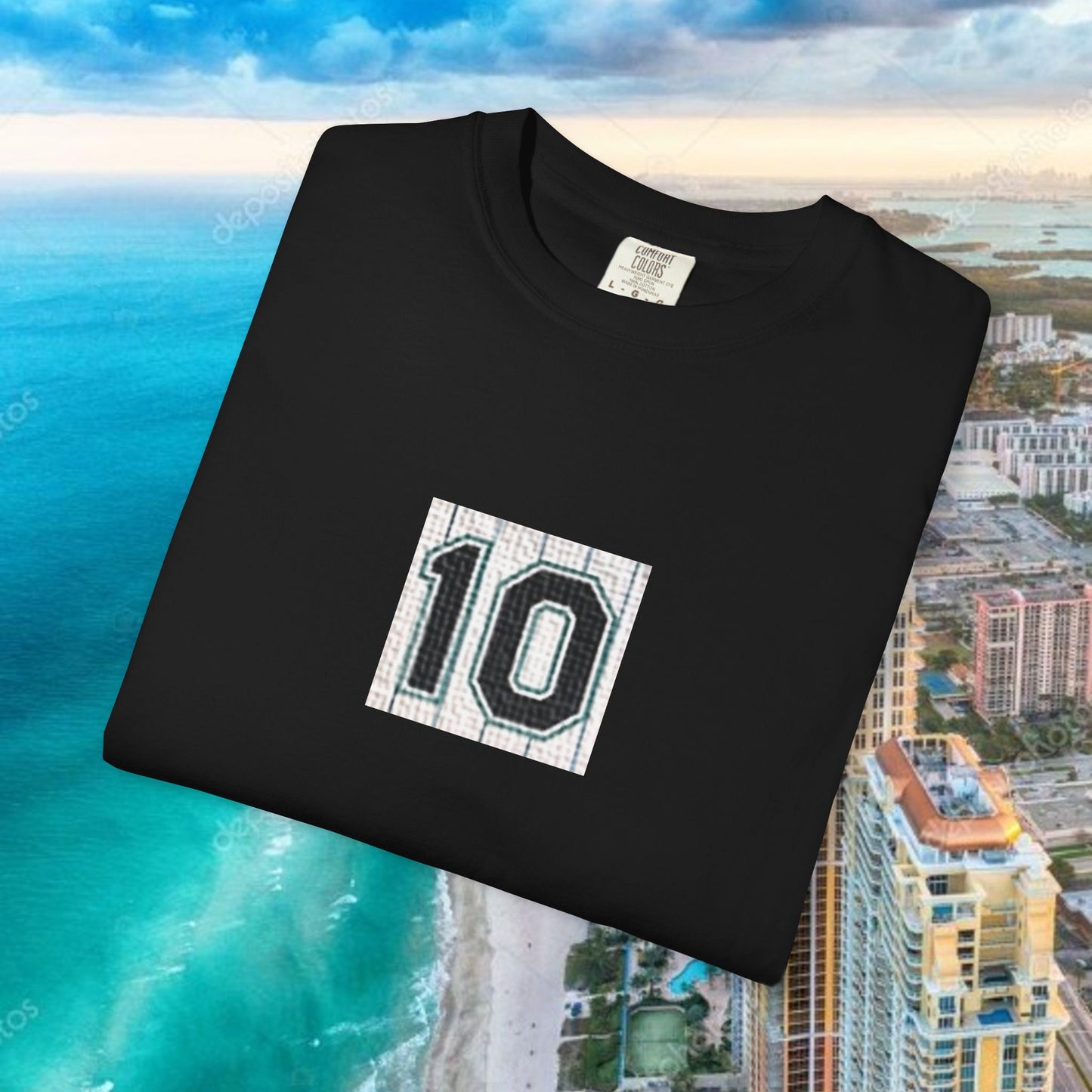 Legends Unisex Garment-Dyed T-Shirt with Cool Number Design, Casual Wear, Gary Sheffield Fans, , Summer Fashion, Relaxed Fit Tee