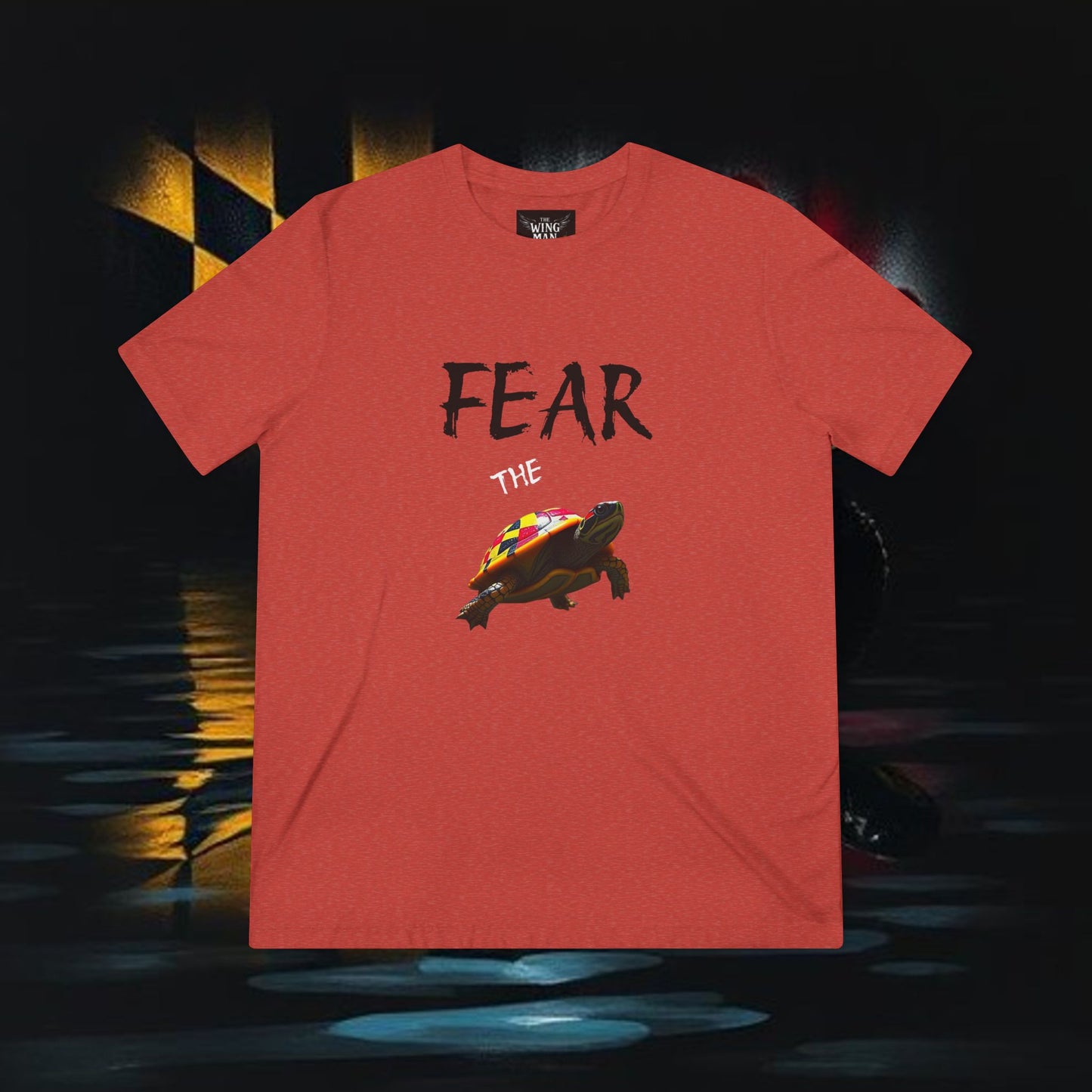 Fear Turtle Unisex Triblend Tee, Fun Sports Shirt, Basketball Game Apparel, Gift for Fans, CasualWear, Team Spirit Tee