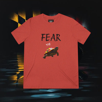 Fear Turtle Unisex Triblend Tee, Fun Sports Shirt, Basketball Game Apparel, Gift for Fans, CasualWear, Team Spirit Tee