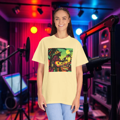 Vibrant Musician T-Shirt, Beach Vibes Shirt, Unisex Summer Tee, Perfect Gift for Music Lovers, Casual Party Wear