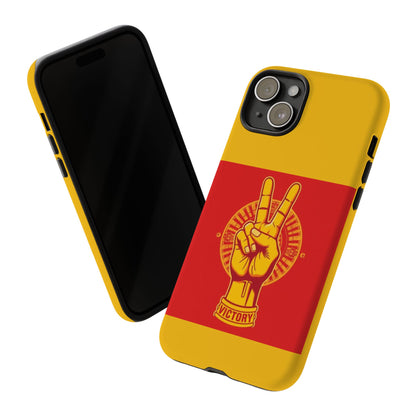 Victory Inspired Symbol Phone Case, Tough Phone Cover, Gift for Empowerment, Inspirational Tech Accessory, Unique Phone Protection