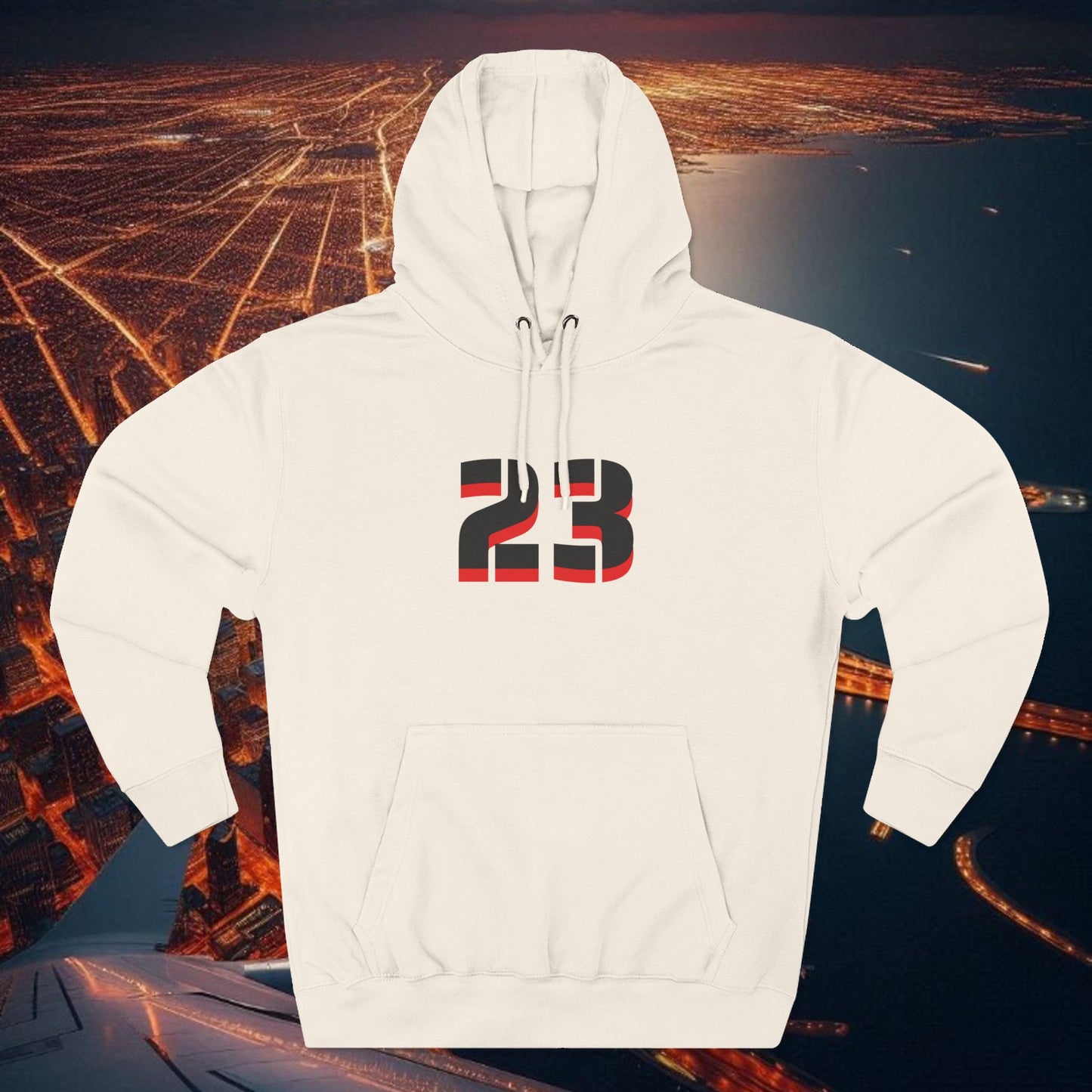 23 Fleece Hoodie, Stylish Sportswear for Game Day, Unisex Sweatshirt, Athletic Fashion, Cozy Hoodie, Perfect for Fans