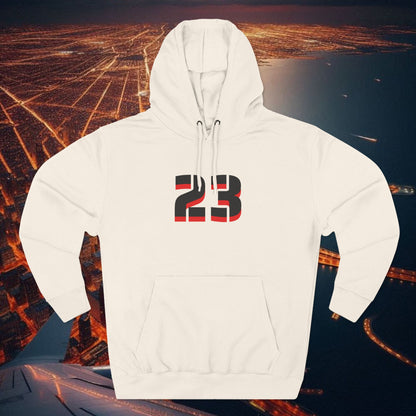 23 Fleece Hoodie, Stylish Sportswear for Game Day, Unisex Sweatshirt, Athletic Fashion, Cozy Hoodie, Perfect for Fans