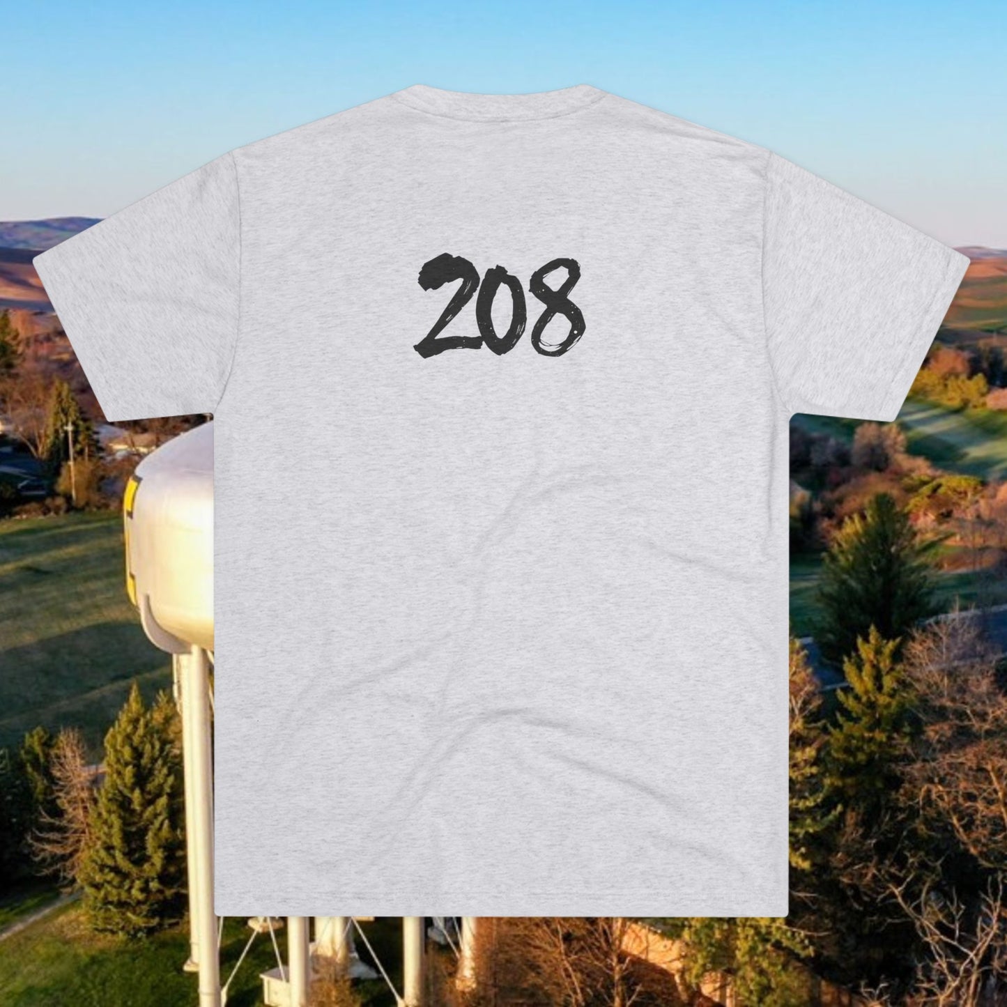 Idaho Script T‑Shirt — State Pride Tee, Tri-Blend Soft Style, Perfect for Class or Gameday.