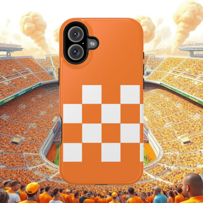 Vibrant Checkerboard Magnetic Tough Cases for Phones, Sports Fans' Accessory, Durable Protection, Tennessee Design, Custom Cases, Gift Ideas