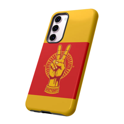 Victory Inspired Symbol Phone Case, Tough Phone Cover, Gift for Empowerment, Inspirational Tech Accessory, Unique Phone Protection