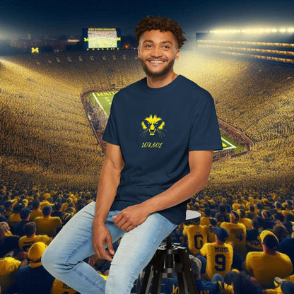 The Big House T-Shirt with Lion Design, Casual Wear, College Sports Apparel, Gift for Him/Her, Graphic Tee for Events, Fan Merchandise