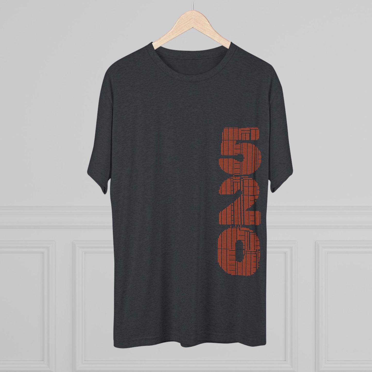 Wildcat Silhouette Graphic Tee — Vertical “520” Desert Crew Shirt, Tri-Blend