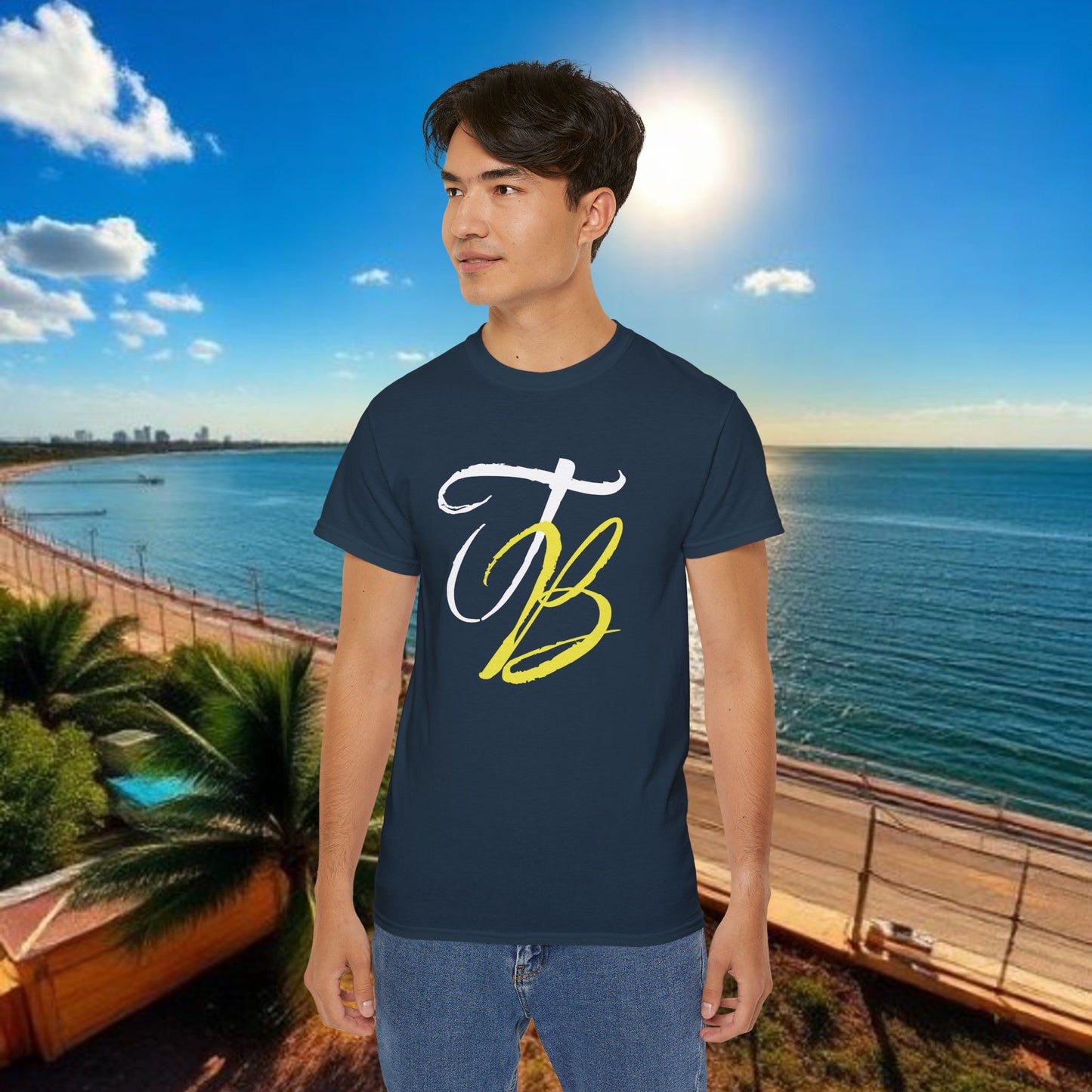 TB Monogram Tee — 813 Tampa Area Short-Sleeve T-Shirt