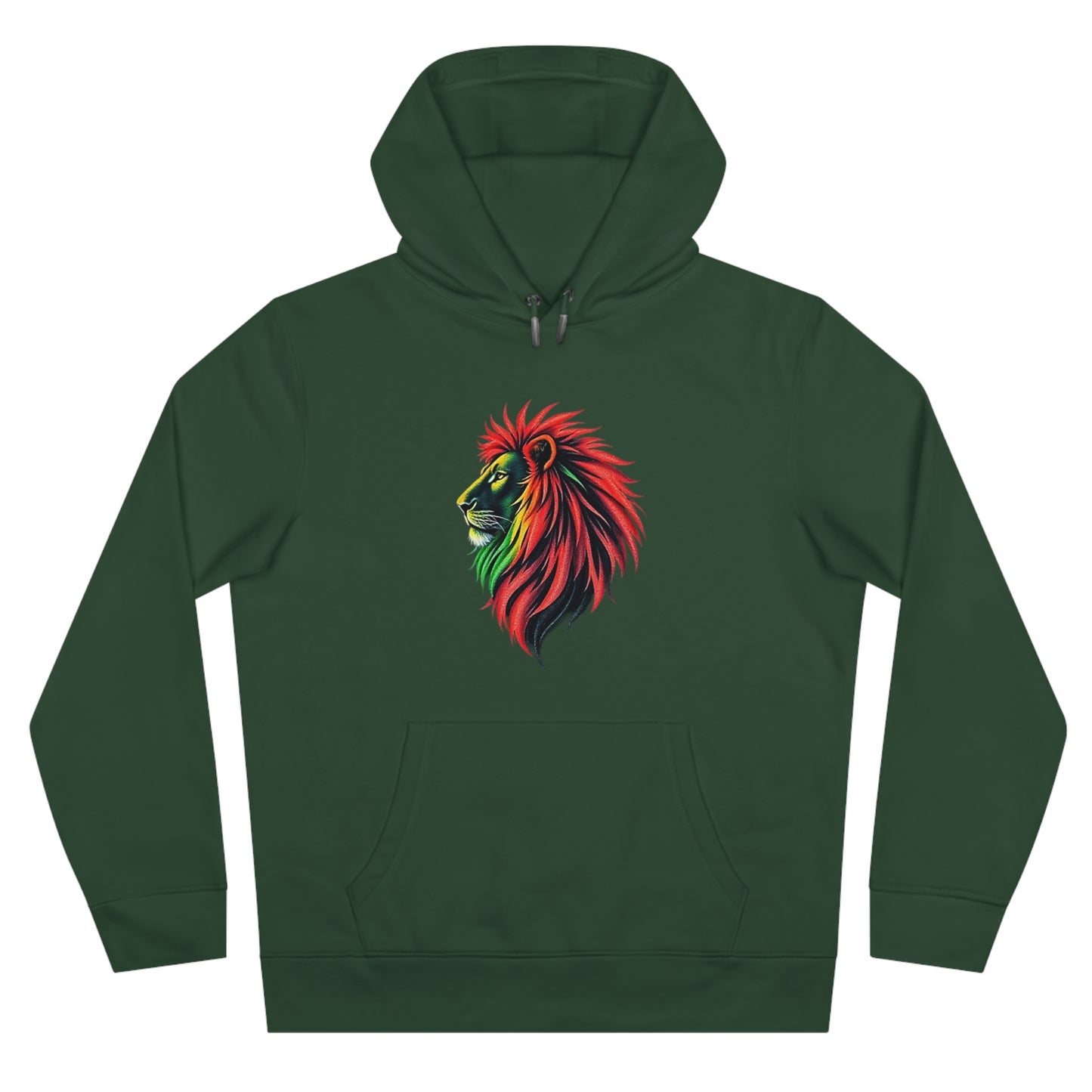 Vibrant Lion King Hoodie, Warm and stylish with Artistic and Vibrant Lion Graphic.
